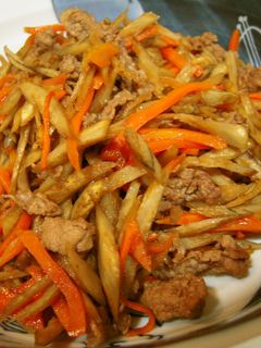 *牛肉とごぼうの炒め煮*-レシピのメイン写真
