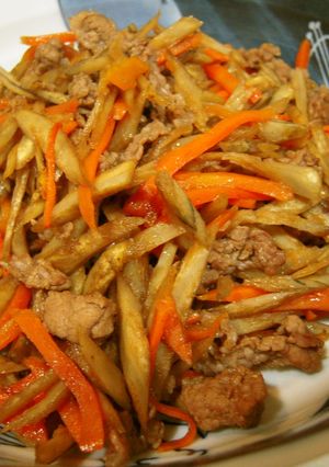 ＊牛肉とごぼうの炒め煮＊-レシピのメイン写真