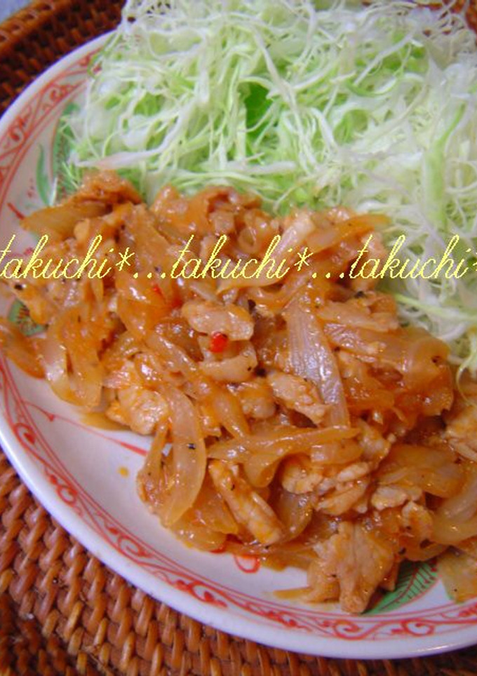 豚肉と玉ねぎの甘辛炒め-レシピのメイン写真