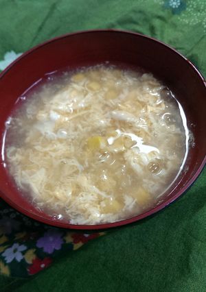 シンプル ふんわり卵のかきたまスーブ-レシピのメイン写真