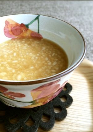 寒い日にはこれ♪簡単！あま酒ほうじ茶割り-レシピのメイン写真
