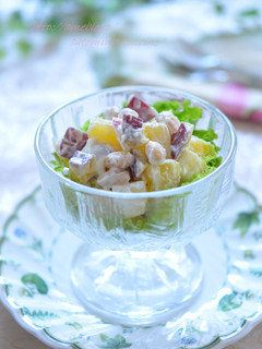 さつま芋と林檎とお豆のヨーグルトサラダ✿-レシピのメイン写真