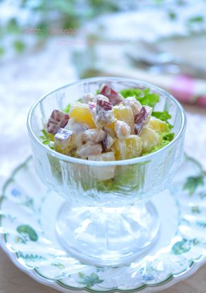 さつま芋と林檎とお豆のヨーグルトサラダ✿-レシピのメイン写真