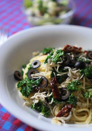 しらすとパセリ、オリーブのパスタ-レシピのメイン写真