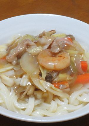 野菜たっぷりとろとろあんかけうどん-レシピのメイン写真