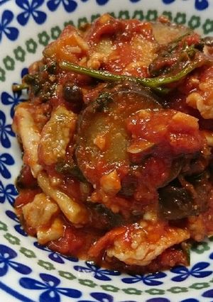 ナスと豚肉のトマトソース煮-レシピのメイン写真