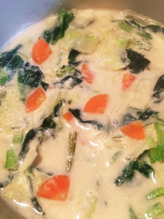 豆乳スープ(味噌汁リメイク)☆-レシピのメイン写真