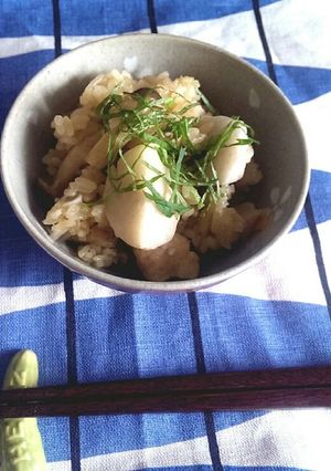 里芋のほっこり炊き込みご飯-レシピのメイン写真