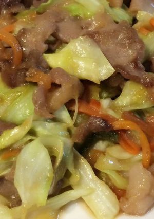 簡単☆豚コマと野菜の味噌炒め-レシピのメイン写真