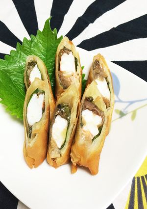 エビの梅肉巻き春巻き-レシピのメイン写真