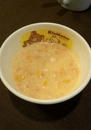離乳食中期～☆トマトと卵の野菜スープ-レシピのメイン写真