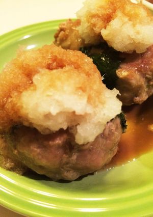 簡単♡おろし豚バーグ♡れんこん入り!-レシピのメイン写真