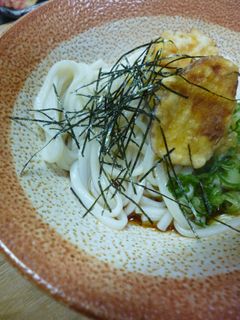 安納芋の天ぷらをのせたぶっかけうどん-レシピのメイン写真