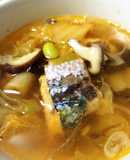 すぐできる鯖缶スープ♡ＥＰＡ〜包丁不使用