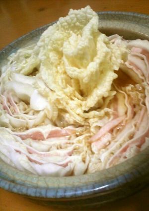 白菜と餃子の皮のミルフィーユ鍋-レシピのメイン写真