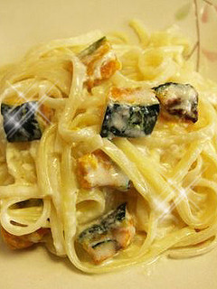 かぼちゃのクリームパスタ-レシピのメイン写真