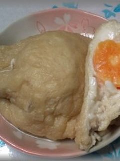 冷凍卵で作る巾着煮-レシピのメイン写真
