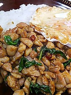 鶏とバジル炒め☆タイ料理-レシピのメイン写真