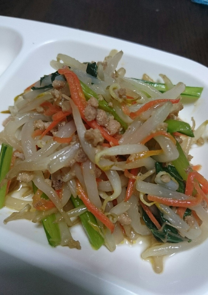 もやしと豚ミンチの 旨うまオイスター炒め-レシピのメイン写真