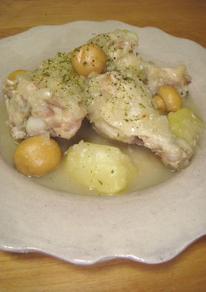 鶏とリンゴのノルマンディー風煮込み-レシピのメイン写真