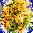 豆苗と豚バラの飯泥棒