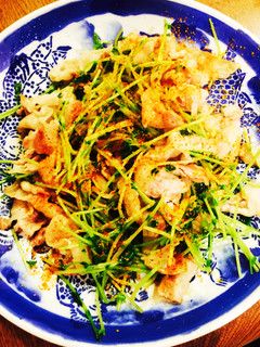 豆苗と豚バラの飯泥棒-レシピのメイン写真