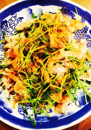 豆苗と豚バラの飯泥棒-レシピのメイン写真