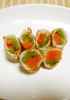 モロッコインゲンと人参の肉巻き-レシピのメイン写真