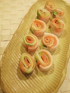 大根と胡瓜のサーモン巻-レシピのメイン写真