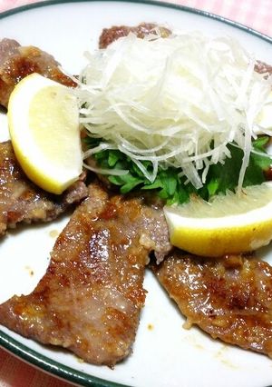柔らか~牛タン塩麹漬け焼き-レシピのメイン写真