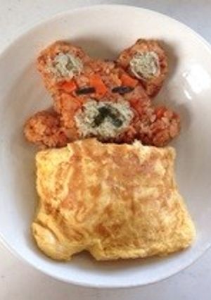 くまちゃんオムライス-レシピのメイン写真