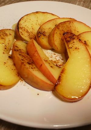 ＊ココナッツオイルで焼き林檎＊-レシピのメイン写真