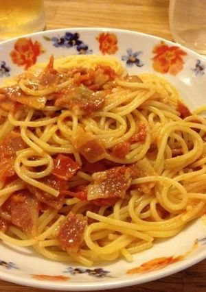 アマトリチアーナ（スパゲッティで）-レシピのメイン写真