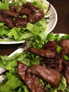 豚ハツの甘辛カリカリ♪サラダ-レシピのメイン写真