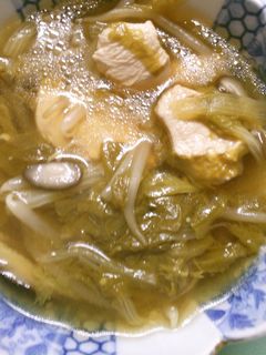 山東菜 もやし 鶏肉の 中華煮込みスープ-レシピのメイン写真