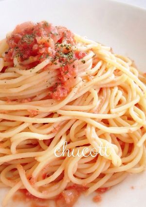 簡単♡海老トマトクリームパスタ♡ミキサー-レシピのメイン写真