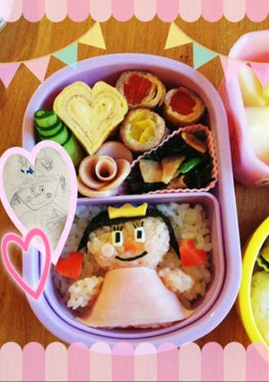 女の子♡かわいいプリンセス キャラ弁-レシピのメイン写真