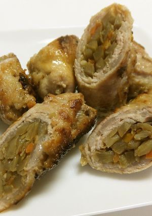 【リメイク料理】きんぴら肉巻き-レシピのメイン写真