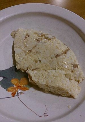 豆腐となめ茸と卵のレンジ蒸し-レシピのメイン写真