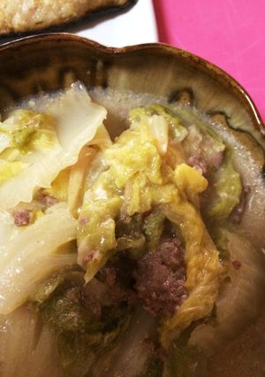 超簡単！白菜の生姜豆乳煮込み-レシピのメイン写真