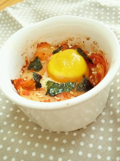 玉子でまろやかキムチココットカマン-レシピのメイン写真