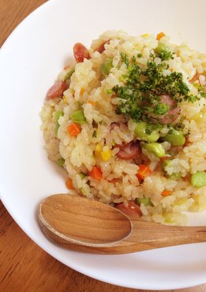 お昼ご飯に最適！炊飯器で簡単ピラフ☆-レシピのメイン写真