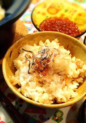 ホタテ(ほぐし身缶)と炊いた 味ご飯-レシピのメイン写真