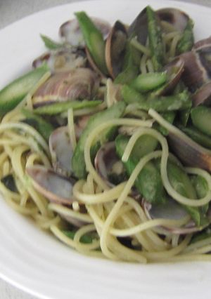 あさりとアスパラのバジルソースパスタ-レシピのメイン写真