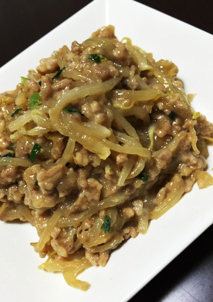 もやしと豚挽肉の濃く旨味噌炒め-レシピのメイン写真