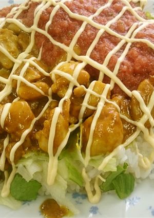 絶品！カレーと味噌でタコライス-レシピのメイン写真