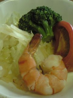 ゴージャス?エビちゃん入り温野菜-レシピのメイン写真