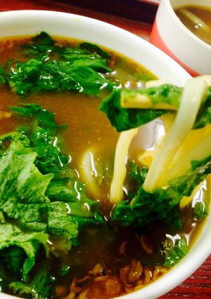 カレーリメイク☆レタスカレーうどん-レシピのメイン写真