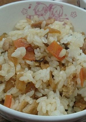 美味♡鶏肉と茹で干し大根の混ぜご飯♬-レシピのメイン写真