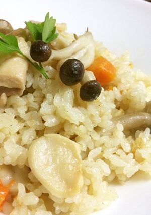 炊飯器に入れるだけ！ごちそうきのこピラフ-レシピのメイン写真